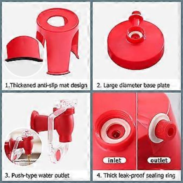 Sodavandsdispenser Flaske På Hovedet Drikkevandsdispenser Maskiner Fest Hjemmebar Gadget Plastmateriale til Bord