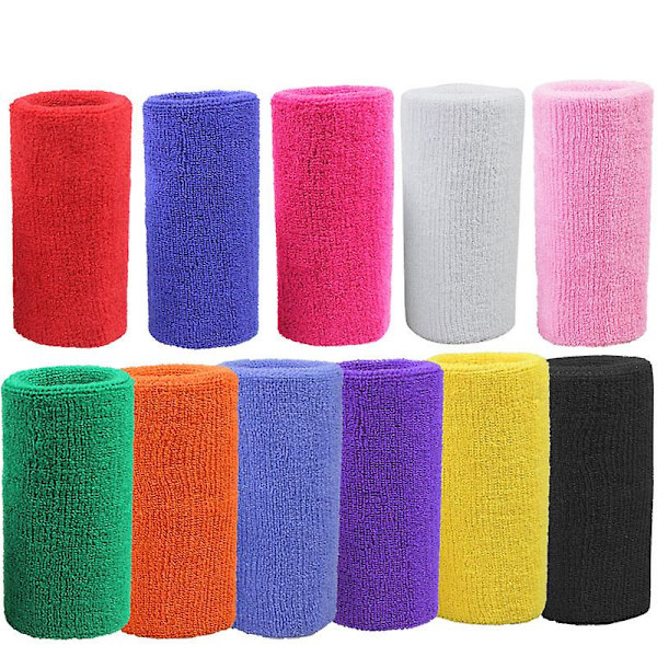 Bracers Sports Svettavvisande Handledsstöd Bandage för Basket Tennis Badminton Träning Bracers Svart
