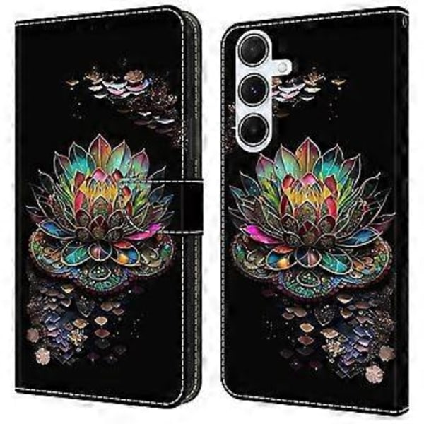 Skal för Samsung Galaxy A16 5G/A16 4G TPU+PU Läder Flip Fodral Lotus