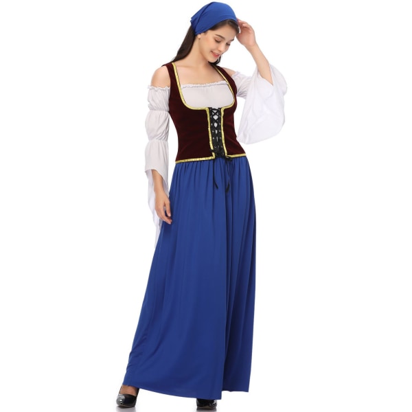 Tysk Oktoberfestkläder Lång Ölkläder Tyskland N Ölkläder Bar Arbetskläder M