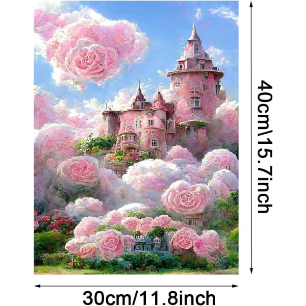 Diamond painting art kit, tree painting picture 30 x 40 cm（L)