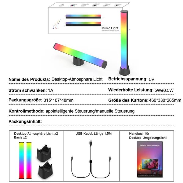 LED-stripe Smart Music-moduser Bluetooth Gaming TV-bakgrunnsbelysning
