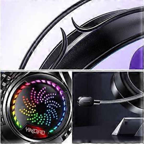 Daylight Q7 Gaming Headset Gamer Hovedtelefoner Surround Indbygget Lydkort Kablede Øretelefoner