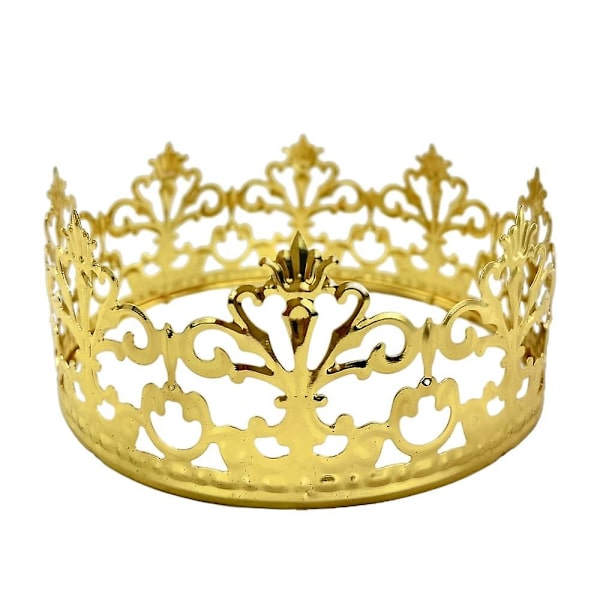 Prinsessakruunun kakkukoriste, koristelu pojille ja tytöille, kakkukoristeet häihin (hopea)（A）