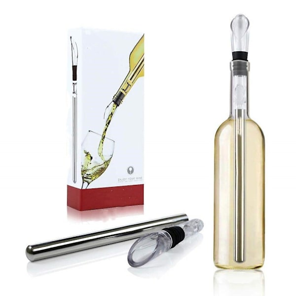Ny multifunktionell bärbar rostfri glasspinne drycker vin glasspinne snabb is vin enhet rött vin öl glasspinne