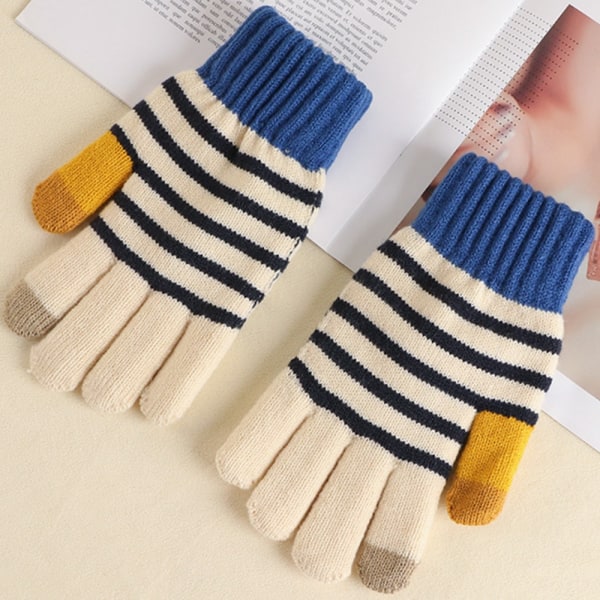 Plush Knitted USB Heated Gloves