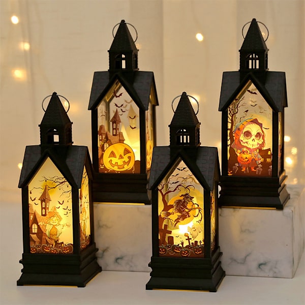 Halloween-lyhtykoriste - Kurpitsa, Halloween LED-kynttiläkoriste