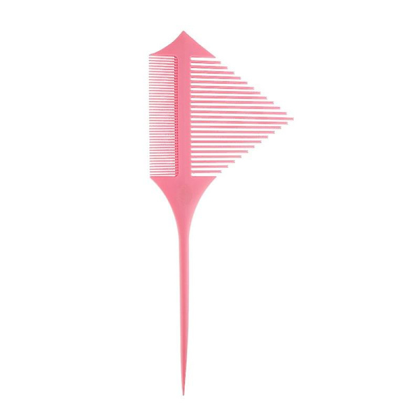 Highlight Kam Frisörsalong Gaffel Hög Glans Kolfiber Slät Frisyr Hår Spetsig Svans Kam（Rosa）
