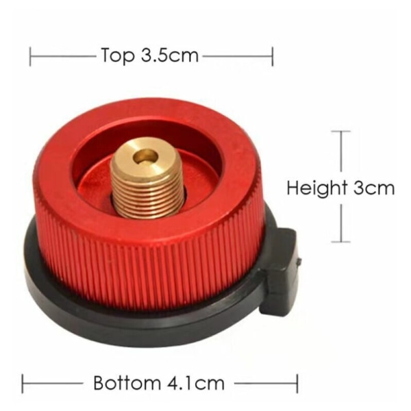 Camping Gas Heater Adapter Head Adapter Outdoor Camping Adapter Butangas Cylinder Adapter för Butangas Behållare Gas Behållare Adapter,Gul