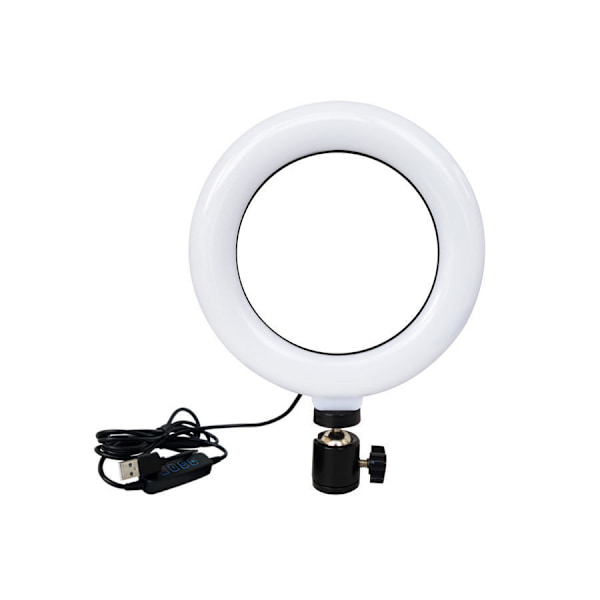 Selfie-lys / Ringlys (16 cm) Sort