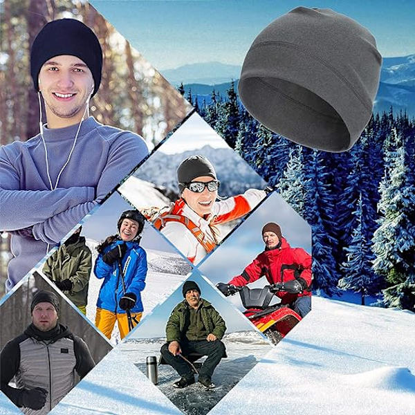 Herrar Mössa Vinter Fleece Mössa, Lätt Mångsidig Mössa