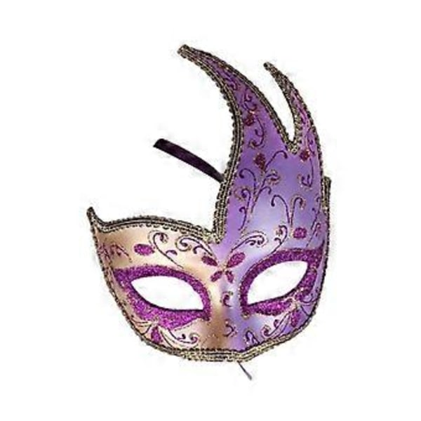 Maskeradmask Cosplay Rekvisita för Kvinnor Fest Favörer Tillbehör Nattklubb (Lila) Purple