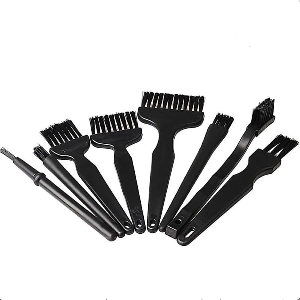 Keyboard Brush 8 In 1 Multi-purpose Portable Plastic Handle Nylon Anti Static Brush Kit