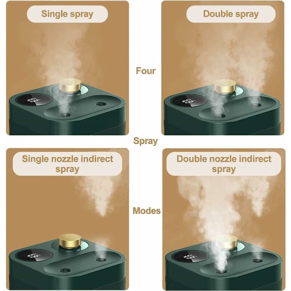 Trådløs luftfugter, 5 stille spraytilstande, med strømdisplay