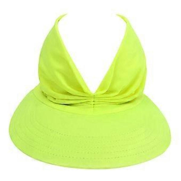 Dam Visir Ihålig Topp Casual Hatt Kepsar för utomhusbruk Strand Camping Vandring (Gul)