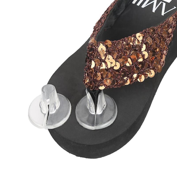 5 par silikon t-stropp sandaler tåbeskyttere sandaler tåbeskyttere