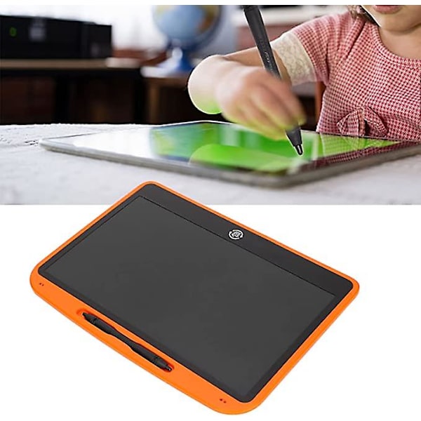 Lcd-ritplatta, 13,5 tum Lcd-ritplatta för barn, ritplatta för barn, ritplatta för barn (flerfärgad orange)