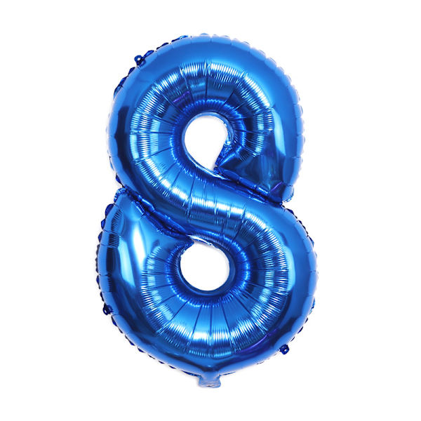 Siniset syntymäpäiväilmapallot - 32 tuuman numeropallon - Syntymäpäiväkoristeet