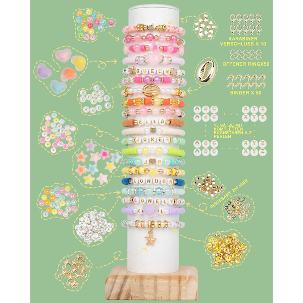 Smyckeset 6 mm 6200 bitars polymer pärlset (1 bit)