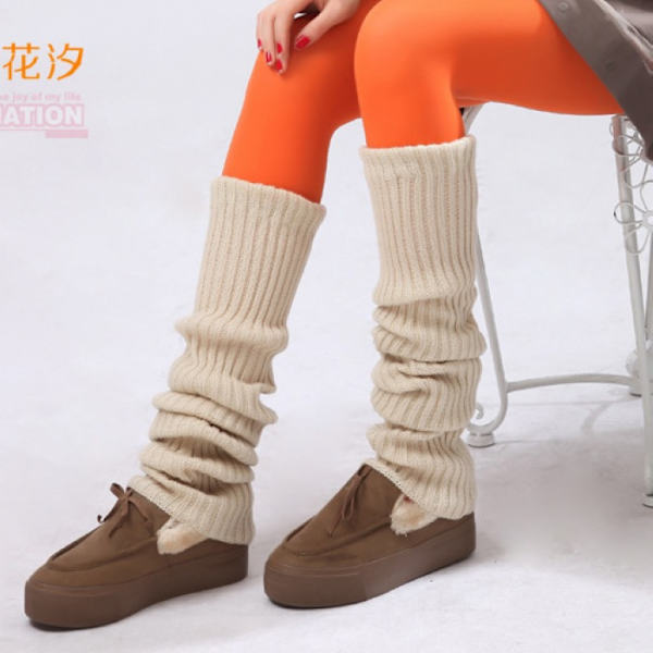 Naisten muodikkaat neulotut leggings-sukat pitkät virkatut legginssit