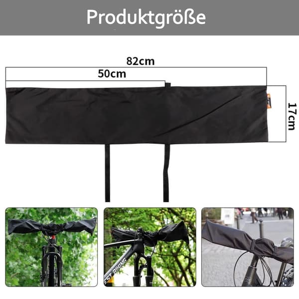 Vattentätt styrsläddsskydd för cykel