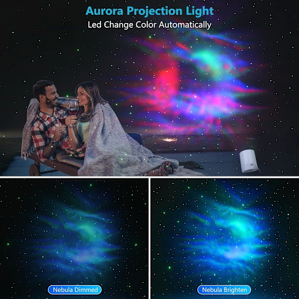 Stjerneprojektor Galaxy Projektor, Utsøgt Nebula Nattelys Oce