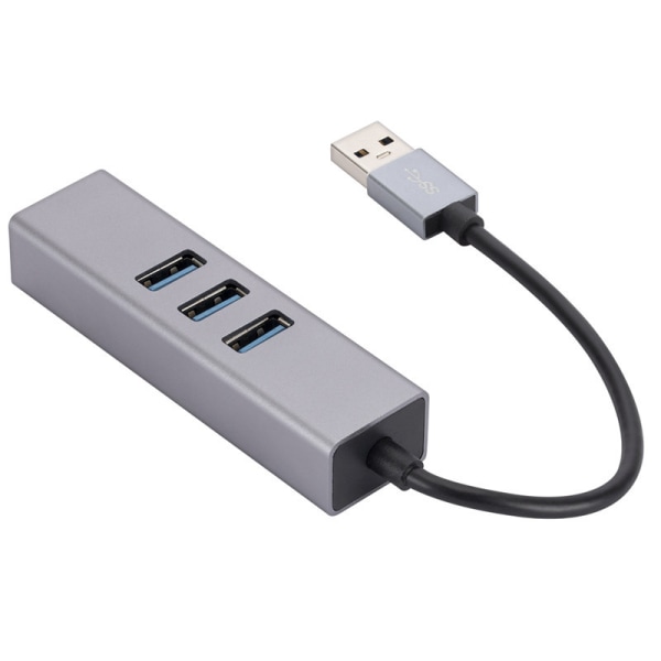 USB 3.0 till Gigabit RJ45 HUB-konverter för nätverkskabel, typ C USB HUB-förlängningsdocka