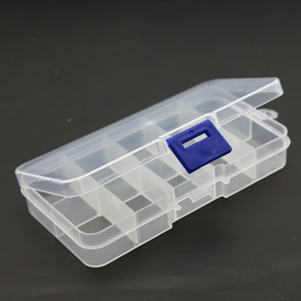 Paquet de 6 Plastique Transparent Boîtes de Rangement pour des Petits Objets, des Pilules, des Herbes, Une Petite Perle et des Bijoux