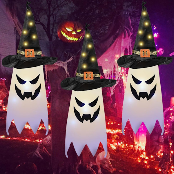 Halloween-koriste, 3 riippuvaa kappaletta kirkasta henkeä Halloween De
