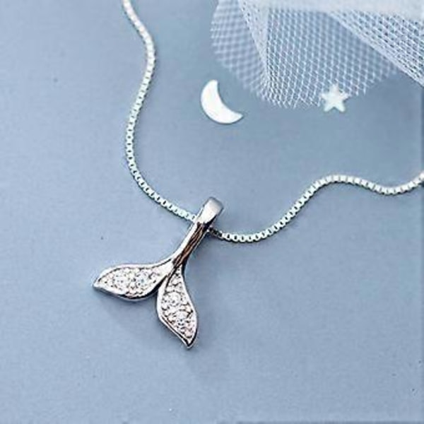 Halsband Dam Sterling Silver Lätt Lyx Enkelt Hänge Nyckelbenskedja Gåva, Smyckesgåvor till Mamma Fru Flickvän
