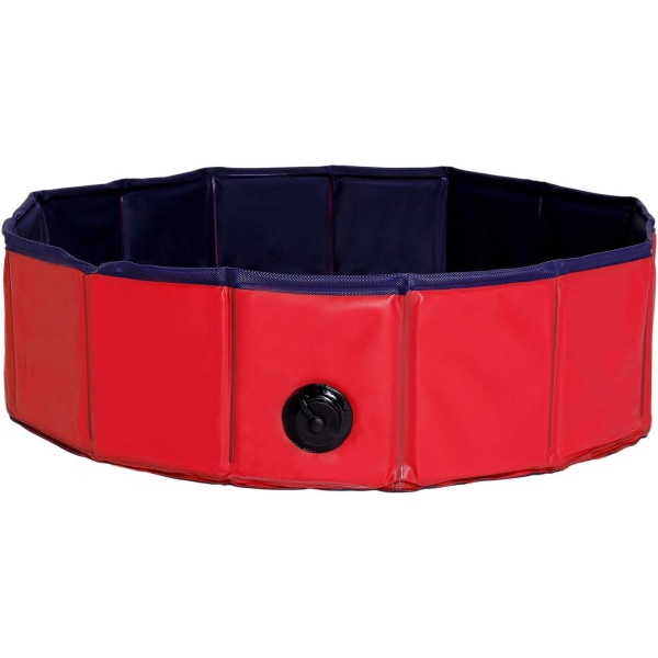 Hopfällbar PVC hundpool hundbassäng (S) ? 80x20 cm