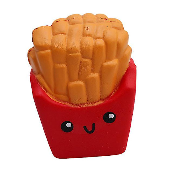 Simulerad snabbmat-hamburgare pommes frites leksaksuppsättning fjäder tillbaka leksak stressavlastningsleksak