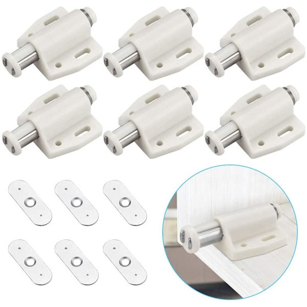 6 stk. magnetisk dørstopper tryk dør tryk magnetisk dørstopper til Ca