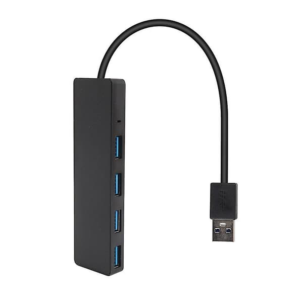 Usb Hub, 4 Port Usb 3.0 Hub, Ultra Slim Bærbar Data Hub Anvendelig Til Notebook Pc, Bærbar Computer, Usb Flashdrev