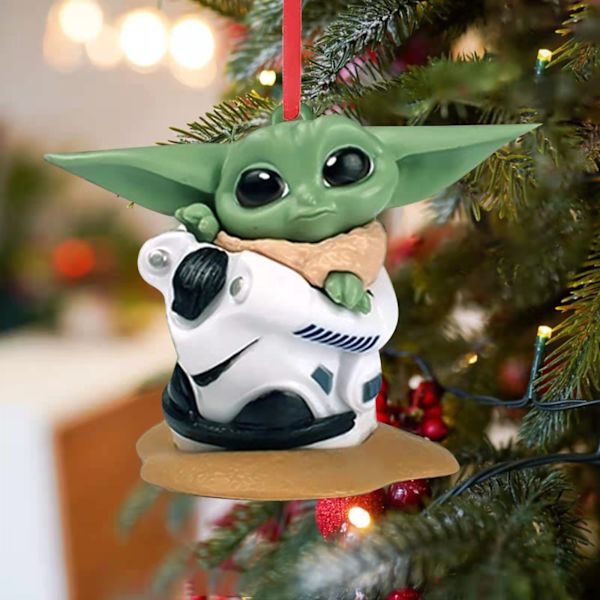 2023 Ny Baby Yoda, 9-delt sæt af julepynt til julemanden