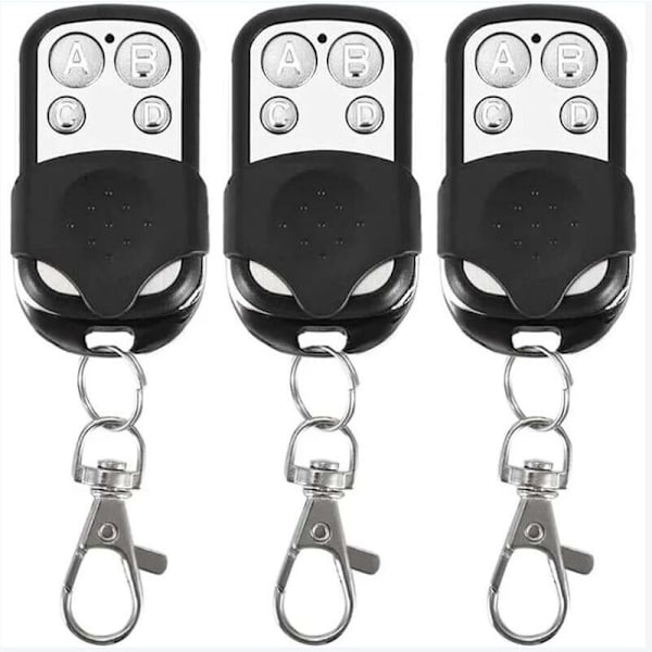 Sett med 4 universelle fjernkontroller for automatiske porter Frekvens