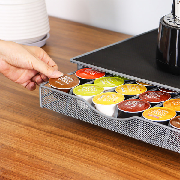 Kapselkaffeoppbevaringsboks skuffmodell kaffemaskinbase kaffe
