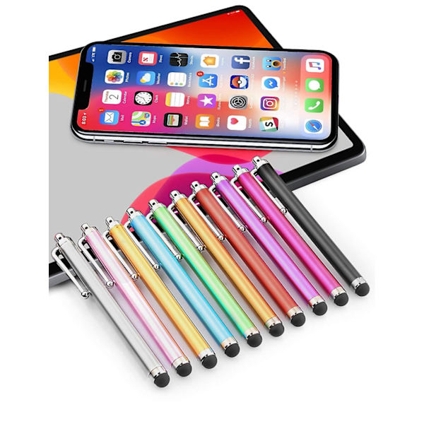 Stylus Pen 10-pak til universel touch screen kapacitiv stylus