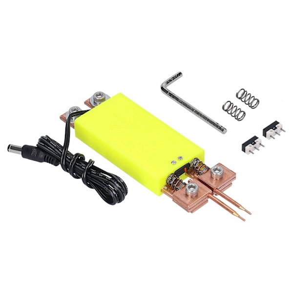 Integreret punktsvejsepen Automatisk udløser svejsemaskine til 18650 batteri（gul）