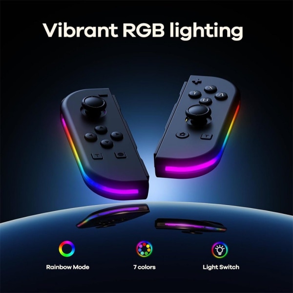 King, Langaton peliohjain RGB LED -säädettävällä Turbo 6-Axi