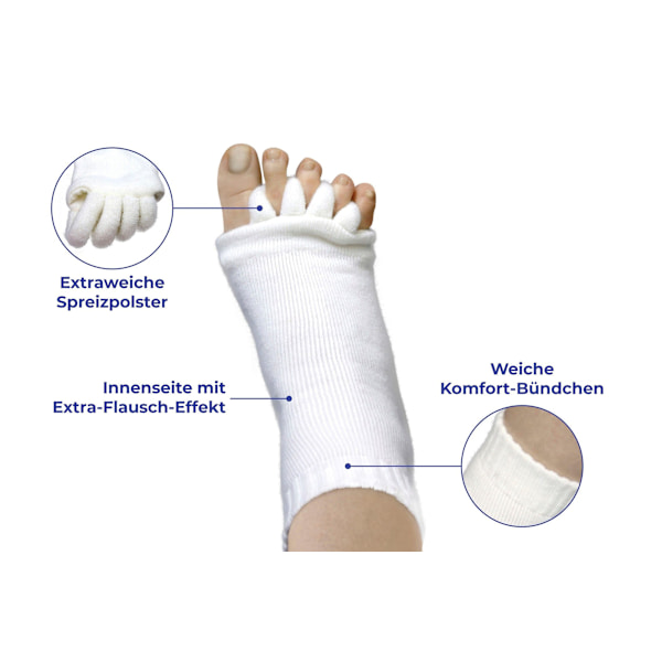 Sovstrumpor Korrigering Hallux Valgus Massage Fem Tåstrumpor