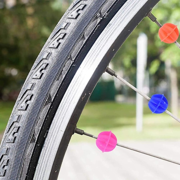 36 kpl Pyöränpuolat Pyöränpuolat Pyörä Luminoidut Värikkäät Helmet Klipsi Pyörän Koriste Tarvike Pyörän Koriste