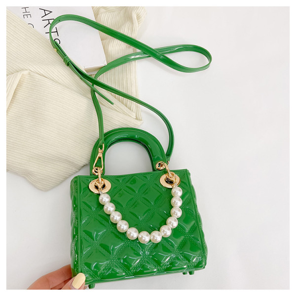 Grøn skuldertaske til kvinders håndtaske aftentaske