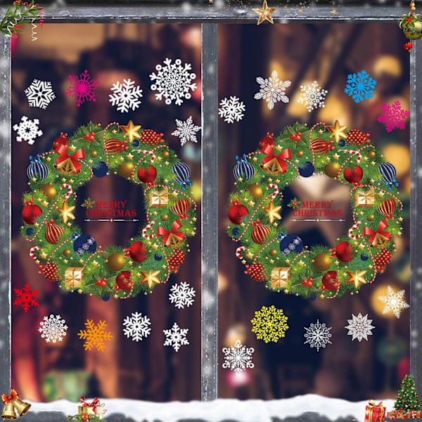 Jul fönsterdekaler, jul fönsterdekaler, DIY jul