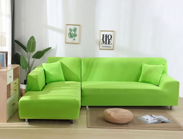 Sofaovertræk Elastisk Spandex Stretch Sofaovertræk til L-formet Sofa