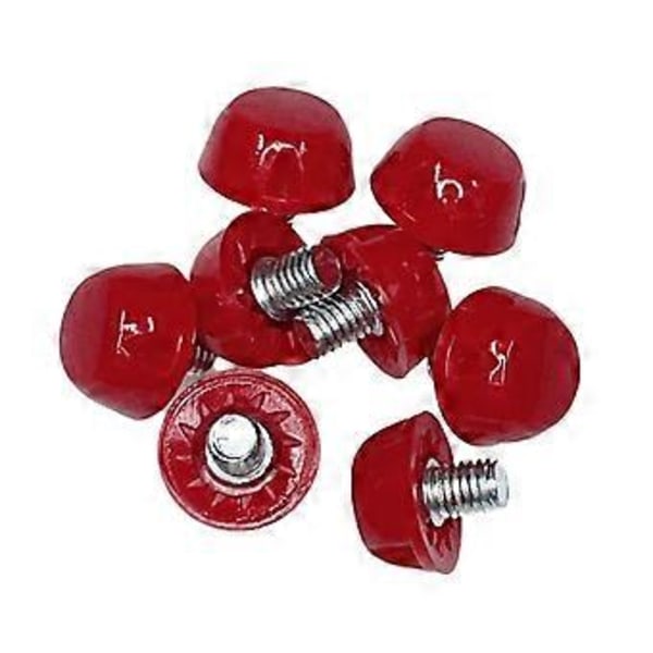 12 stk. Fotballsko Erstatningspigger 10mm/7mm Profesjonelle Fotballskoknotter for 5MM Gjenget Fotballsko Mursteinsrød Brick red 7mm