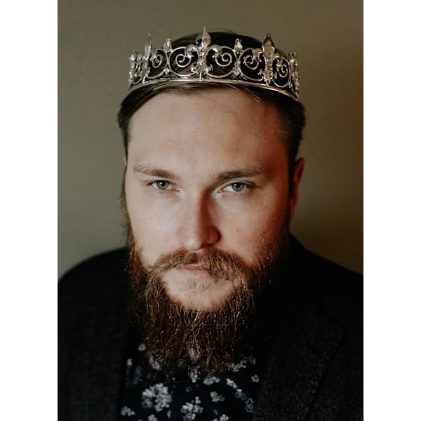 Middelaldersk kongelig krone Tiara Tiara King Crown kostymetilbehør Hai