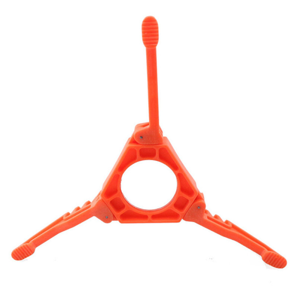 Oransje ABS gassbeholderholder sklisikker gasskomfyr stativ sammenleggbar Cani