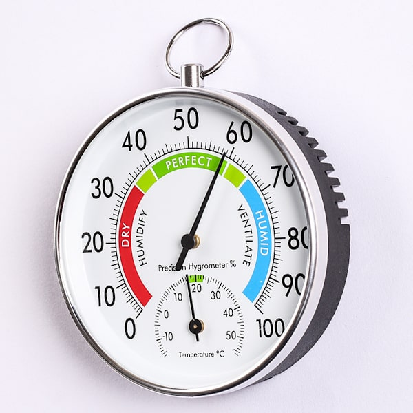 Hygrometer/termometer, høj præcision vægmonteret digital termo