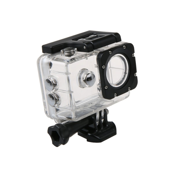 Lot 2 2-delt vandtæt etui kompatibelt med SJ4000 sports DV kamera Action kamera monteringssæt Vandtæt til 30m